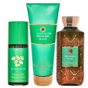 BBW Toasted Pistachio Glaze 3PC SET NEW